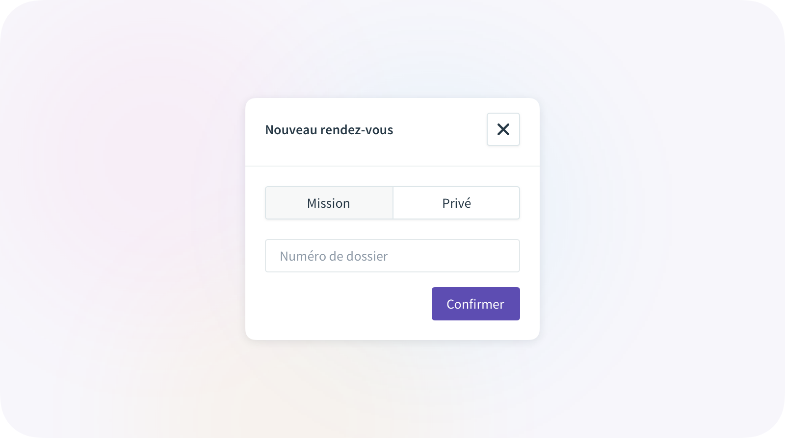 Calendrier rendez-vous