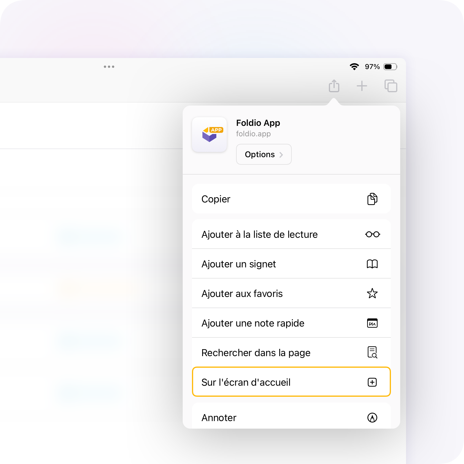 Partage iOS 2
