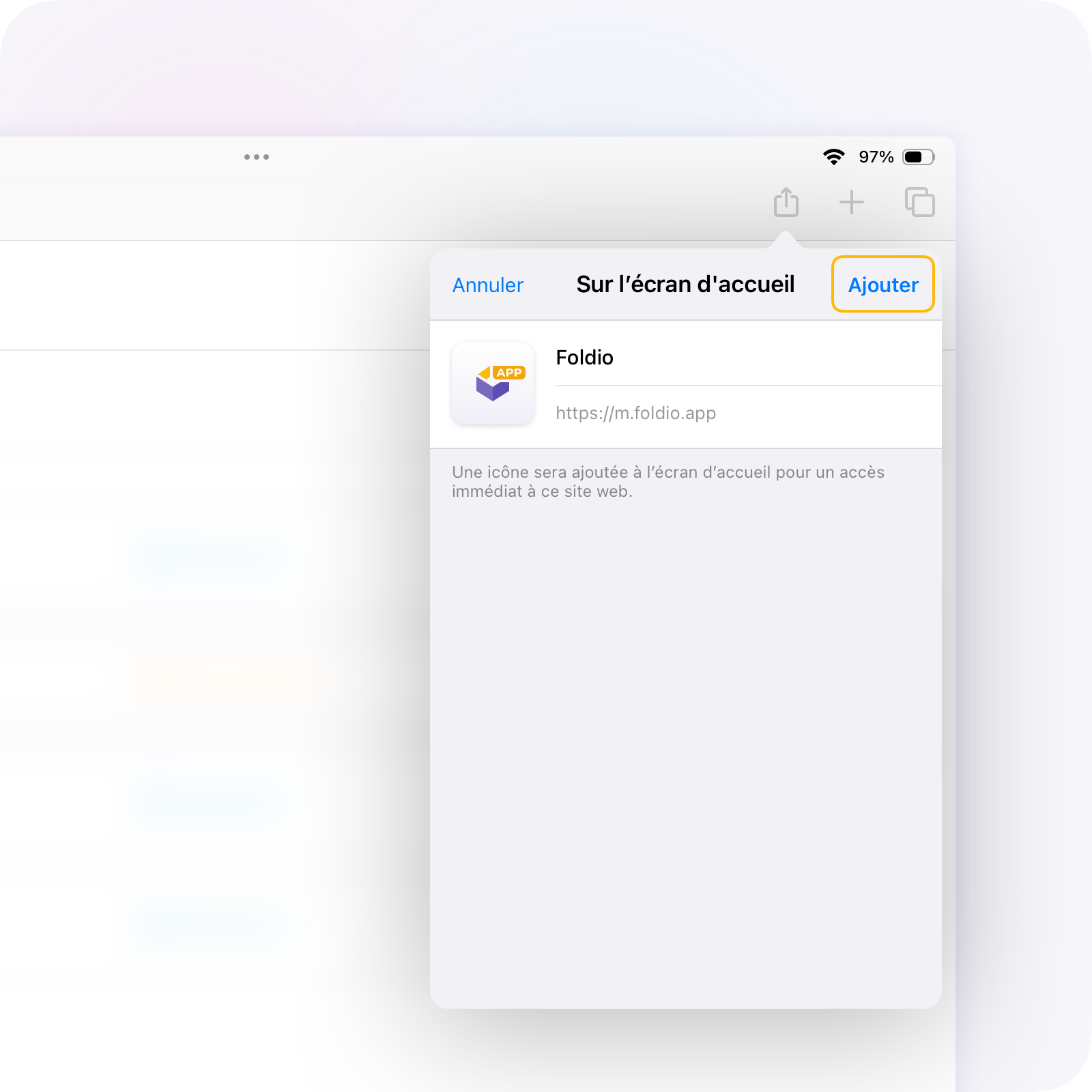 Partage iOS 3